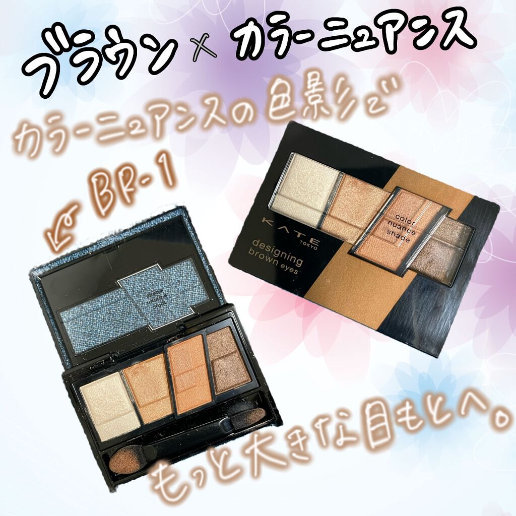デザイニングブラウンアイズ BR-1 ウォームブラウン/KATE/アイシャドウパレットを使ったクチコミ（1枚目）