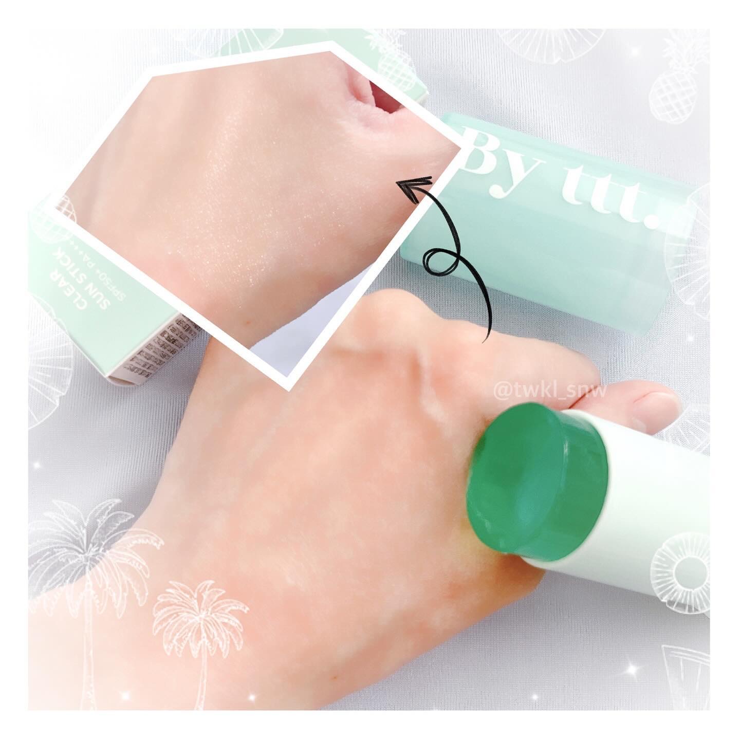 クリアサンスティック/By ttt./日焼け止めスティックを使ったクチコミ（3枚目）