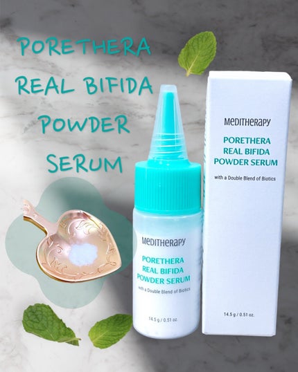 ポアセラリアルビフィダパウダーセラム/MEDITHERAPY/美容液を使ったクチコミ(4枚目)