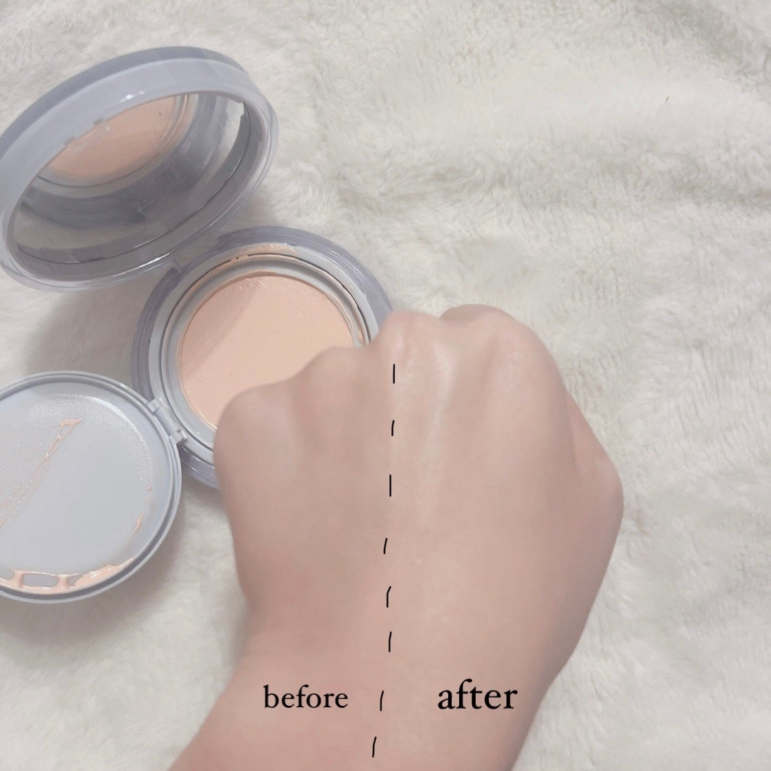 ベアウォータークッション/rom&nd/クッションファンデーションを使ったクチコミ(3枚目)