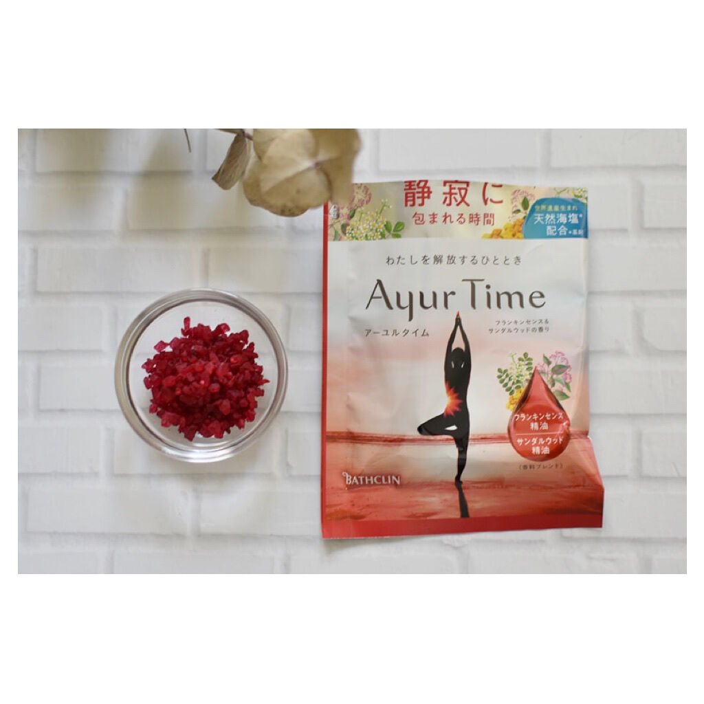Ayur Time（アーユルタイム） ユーカリ＆シダーウッドの香り 40g/アーユルタイム/無機塩系入浴剤を使ったクチコミ（3枚目）