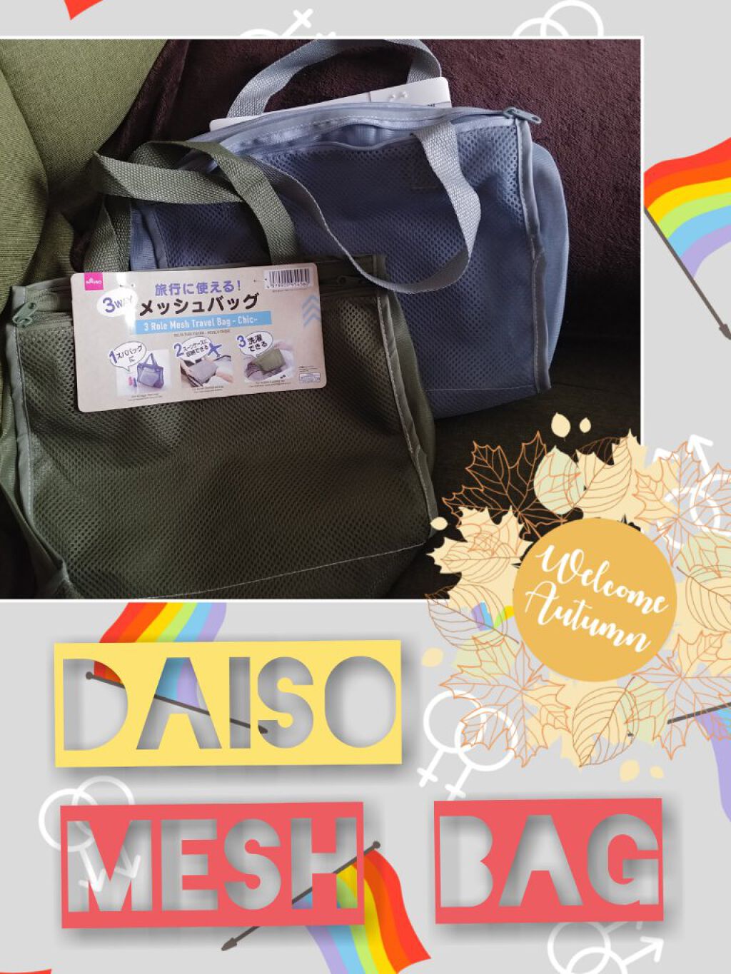 3way メッシュバック/DAISO/その他を使ったクチコミ(1枚目)