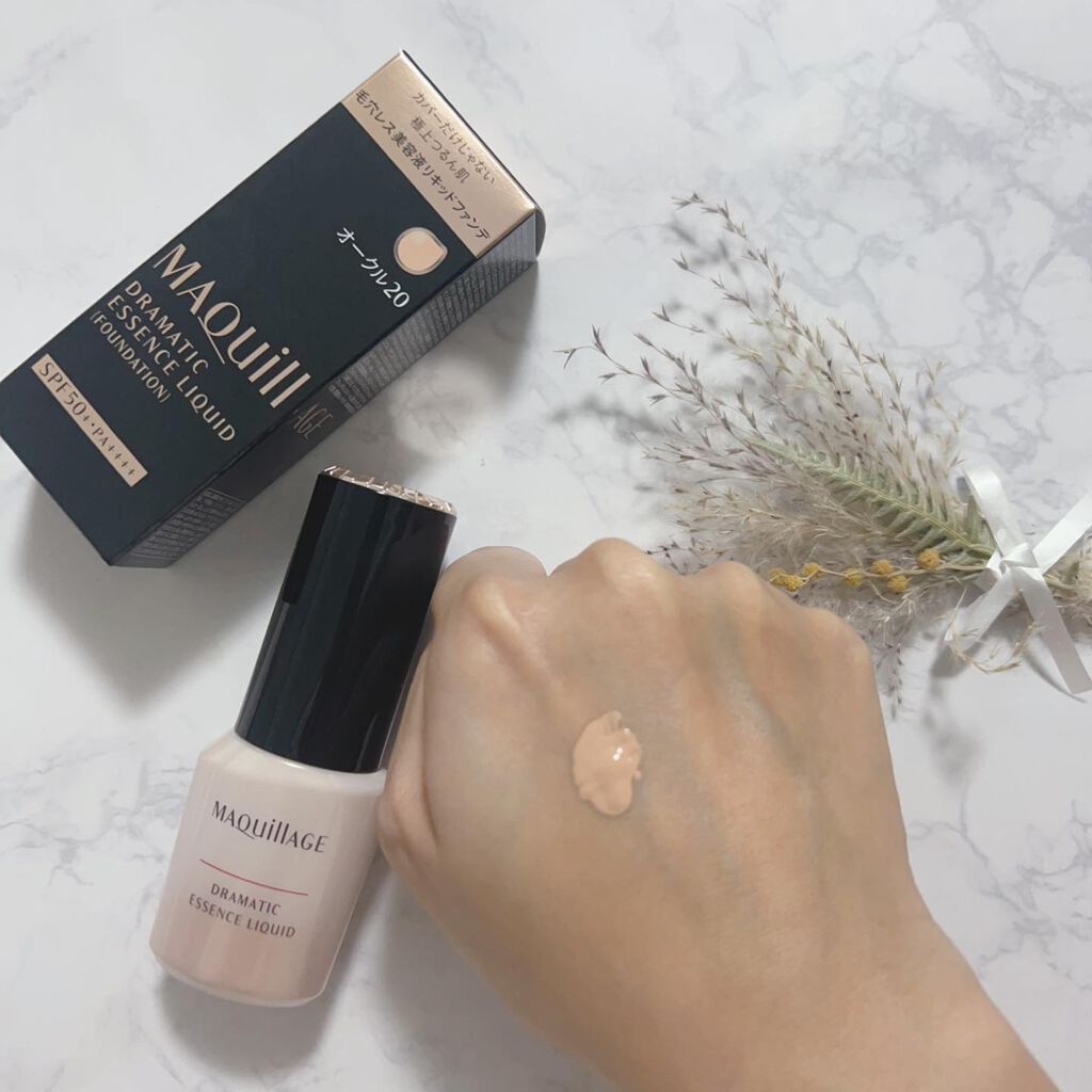 ドラマティックエッセンスリキッド/マキアージュ/リキッドファンデーションを使ったクチコミ（1枚目）