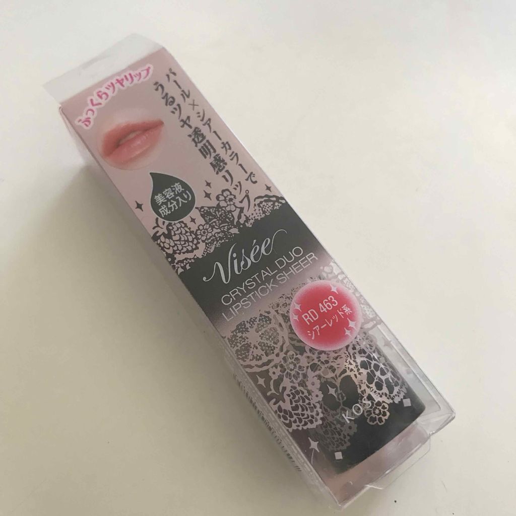 クリスタルデュオ リップスティック/Visée/口紅を使ったクチコミ(1枚目)