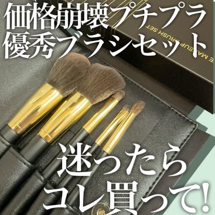 SIXPLUS メイクブラシ 5本セット HALOシリーズ(C)/SIXPLUS/メイクブラシを使ったクチコミ(1枚目)