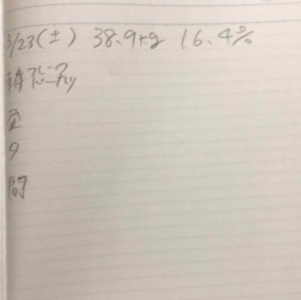 金平 柳 on LIPS 「今日のダイエット日記今日の体重38.9kg体脂肪率16.4%こ..」(2枚目)