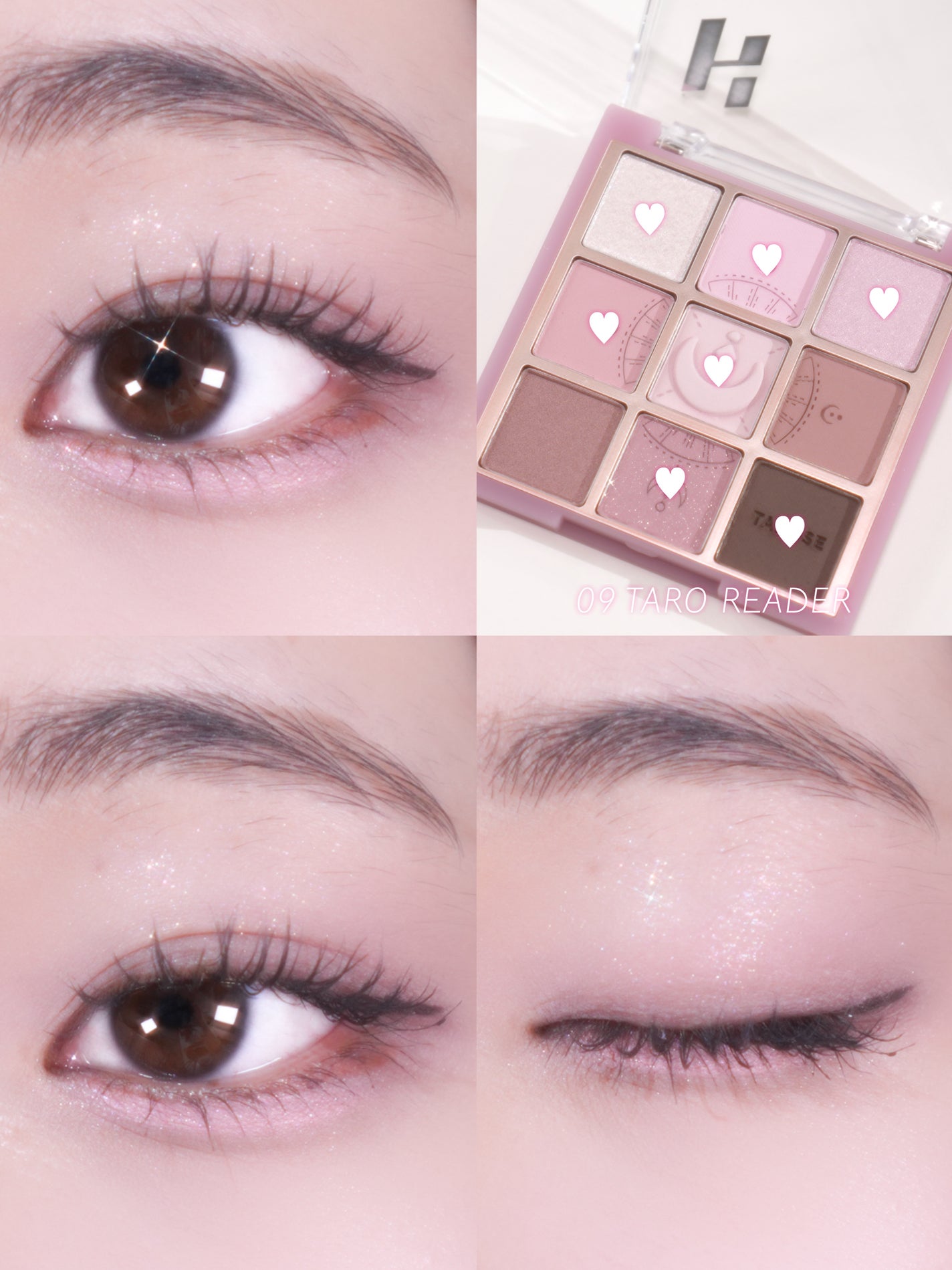 マイフェイブムードアイパレット 9カラー/HOLIKA HOLIKA/アイシャドウパレットを使ったクチコミ(4枚目)