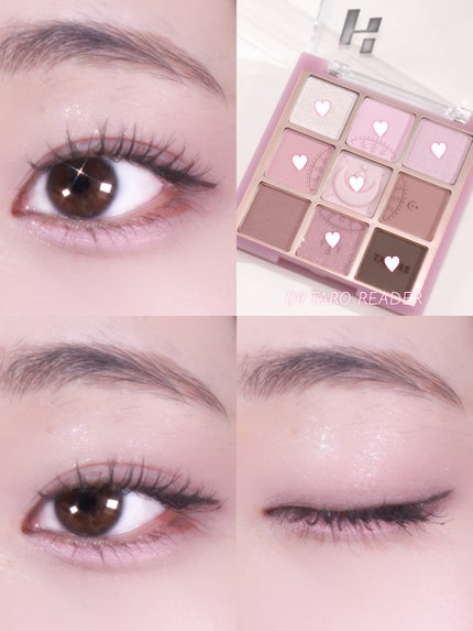 マイフェイブムードアイパレット 9カラー/HOLIKA HOLIKA/アイシャドウパレットを使ったクチコミ(4枚目)