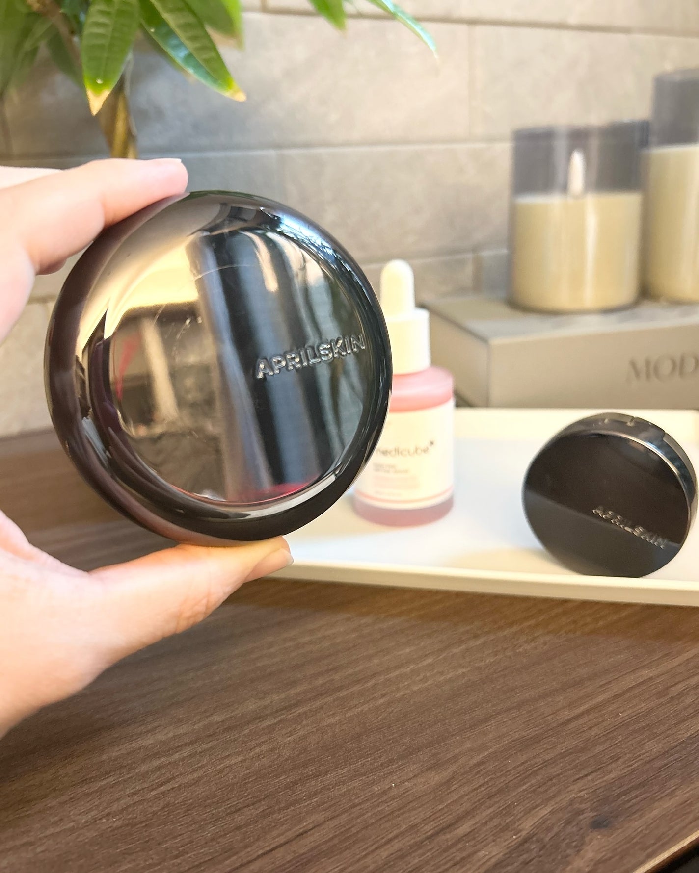 あき on LIPS 「APRILSKINハイパーカバーフィットクッション(グラファイ..」(2枚目)