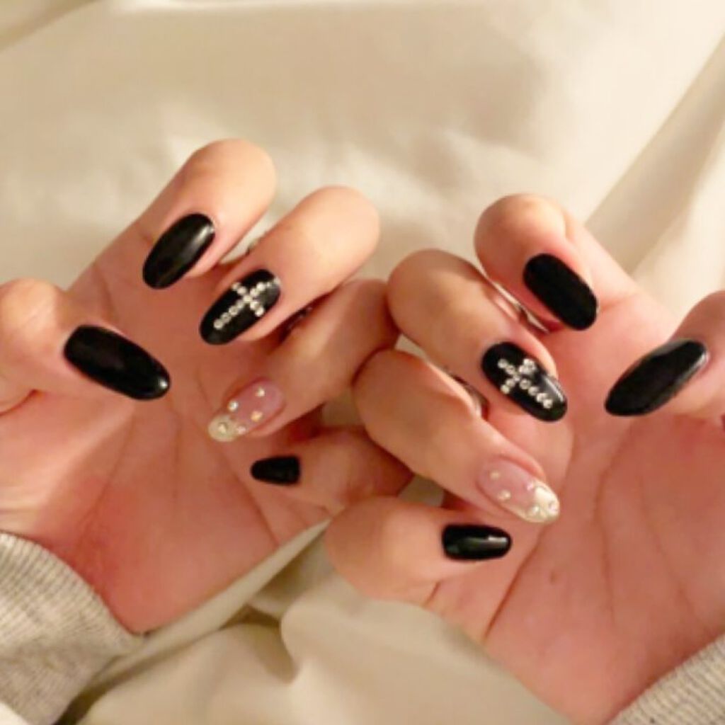 エンジェルクイーンジェル ニノンブラック（Mo-06）/nail for all/ジェルネイルを使ったクチコミ（1枚目）