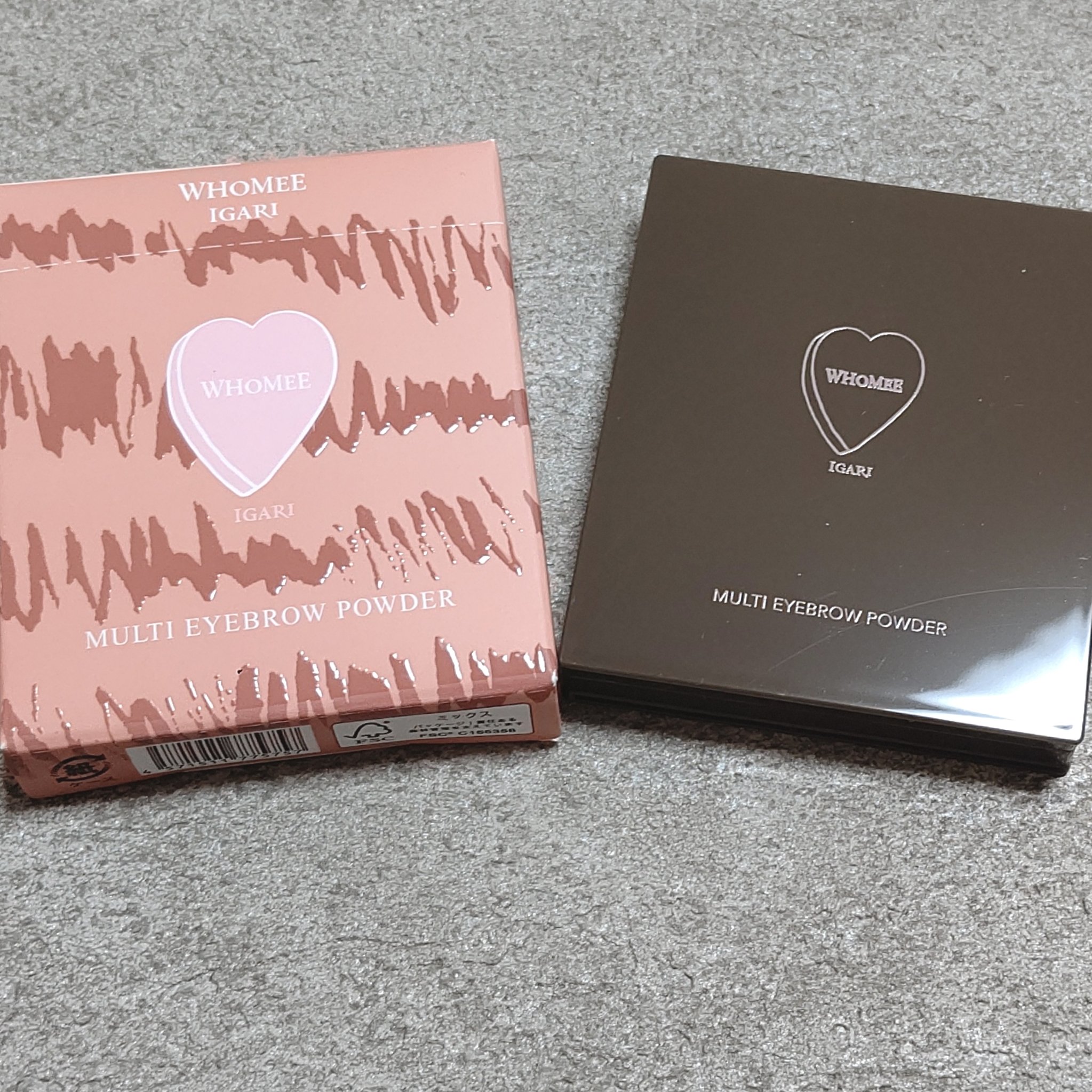フーミー マルチアイブロウパウダー/WHOMEE/パウダーアイブロウを使ったクチコミ（2枚目）