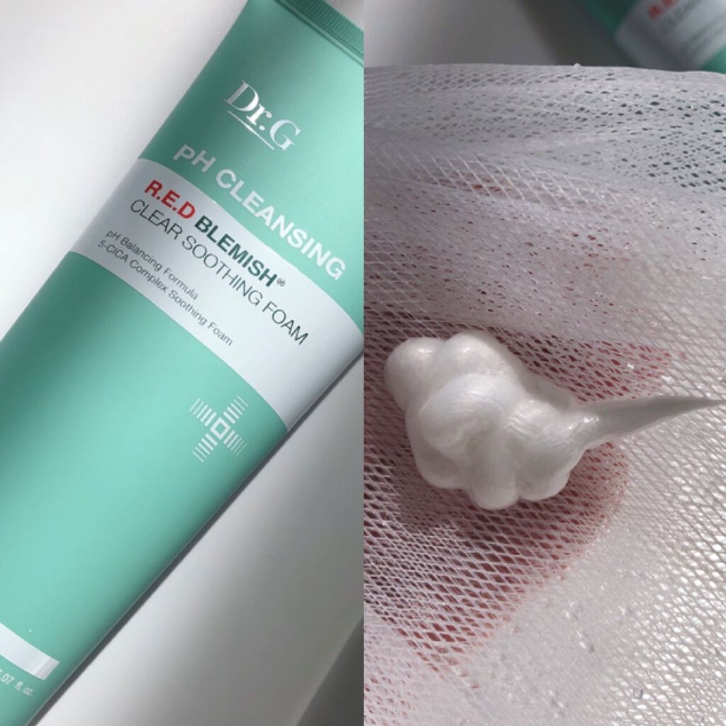弱酸性レッドブレミッシュクリアスージングフォーム/Dr.G/洗顔フォームを使ったクチコミ（2枚目）