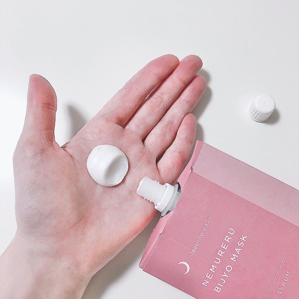 眠れる美女マスク 透明感/ピュレア/フェイスクリームを使ったクチコミ(2枚目)