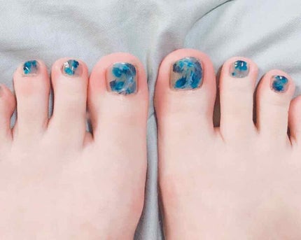 #セルフネイル,#ネイル,#フレンチネイル,#ネイル,#夏ネイル,#海ネイル,#ブルーネイルのネイルデザイン