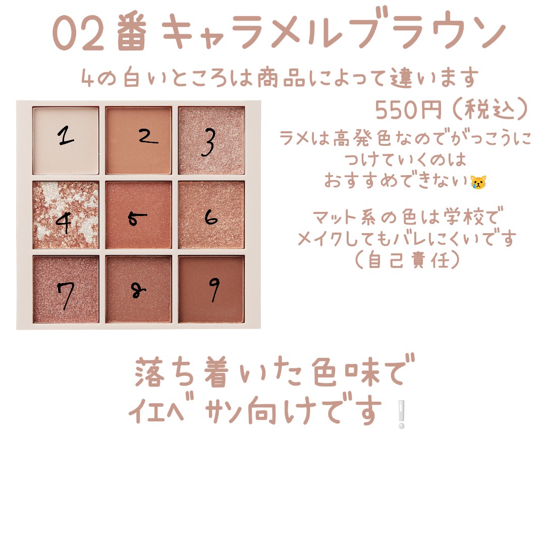 アイシャドウパレット/Kirei&co./アイシャドウパレットを使ったクチコミ（2枚目）