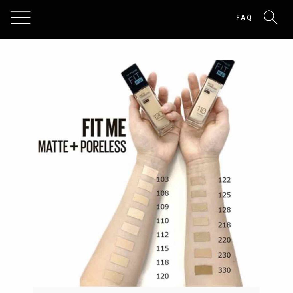 フィットミー リキッドファンデーション R/MAYBELLINE NEW YORK/リキッドファンデーションを使ったクチコミ(4枚目)