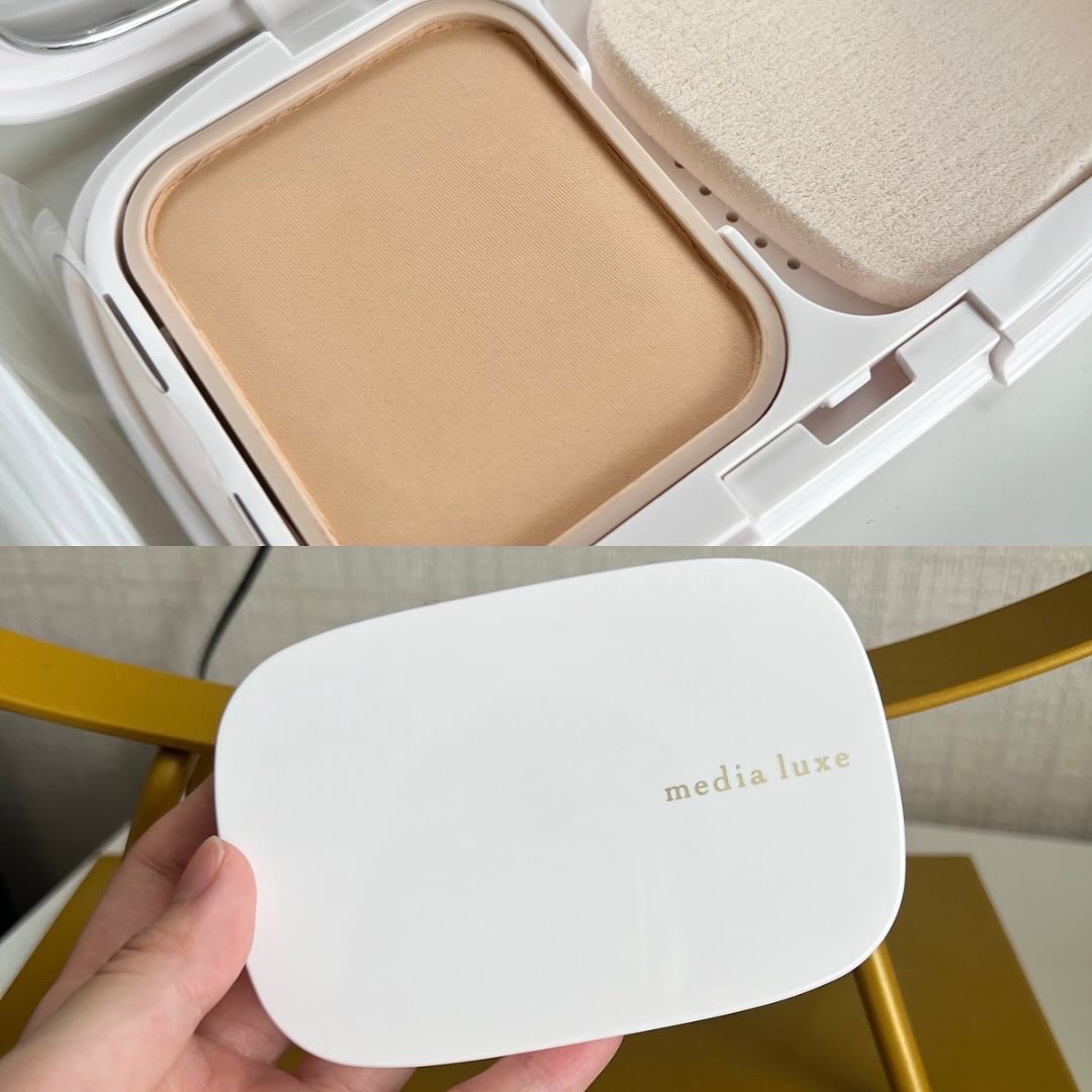 パウダーファンデーション パウダーファンデーション用ケース/media luxe/パウダーファンデーションを使ったクチコミ（1枚目）