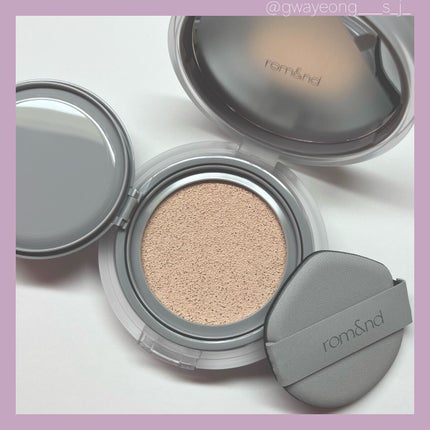 ヌーゼロクッション/rom&nd/クッションファンデーションを使ったクチコミ(4枚目)