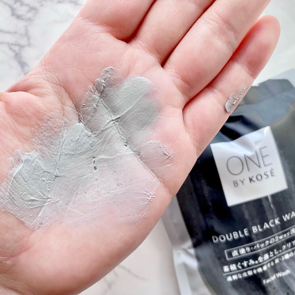 ダブル ブラック ウォッシャー/ONE BY KOSE/その他洗顔料を使ったクチコミ（3枚目）