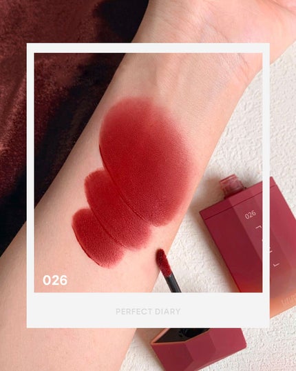 READ ME ベルベットマット リップティント赤狐限定/PERFECT DIARY/リップティントを使ったクチコミ(3枚目)