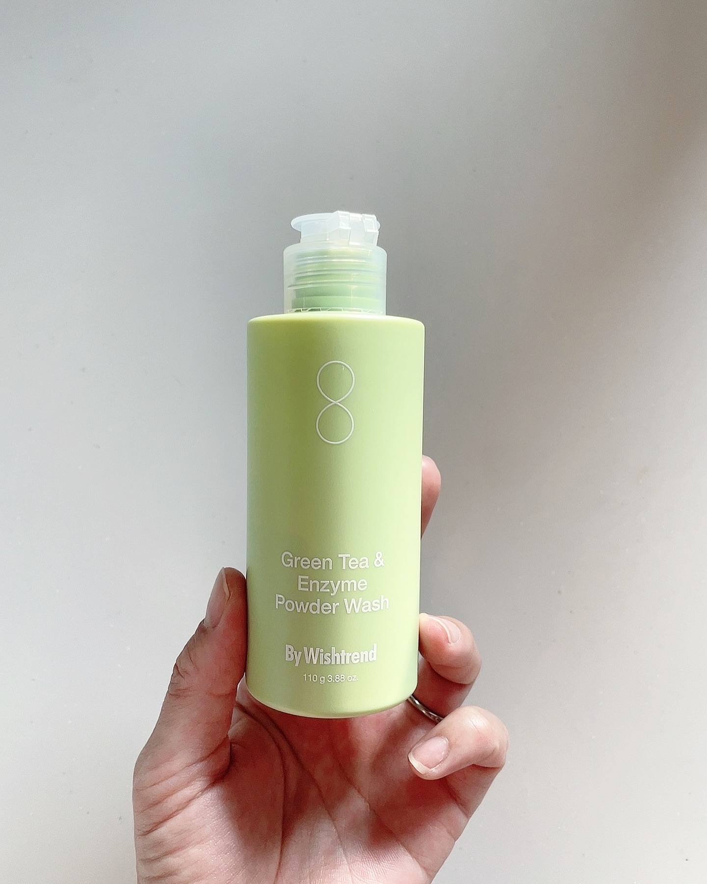 グリーンティー&エンザイムパウダーウォッシュ/By Wishtrend/洗顔パウダーを使ったクチコミ（2枚目）