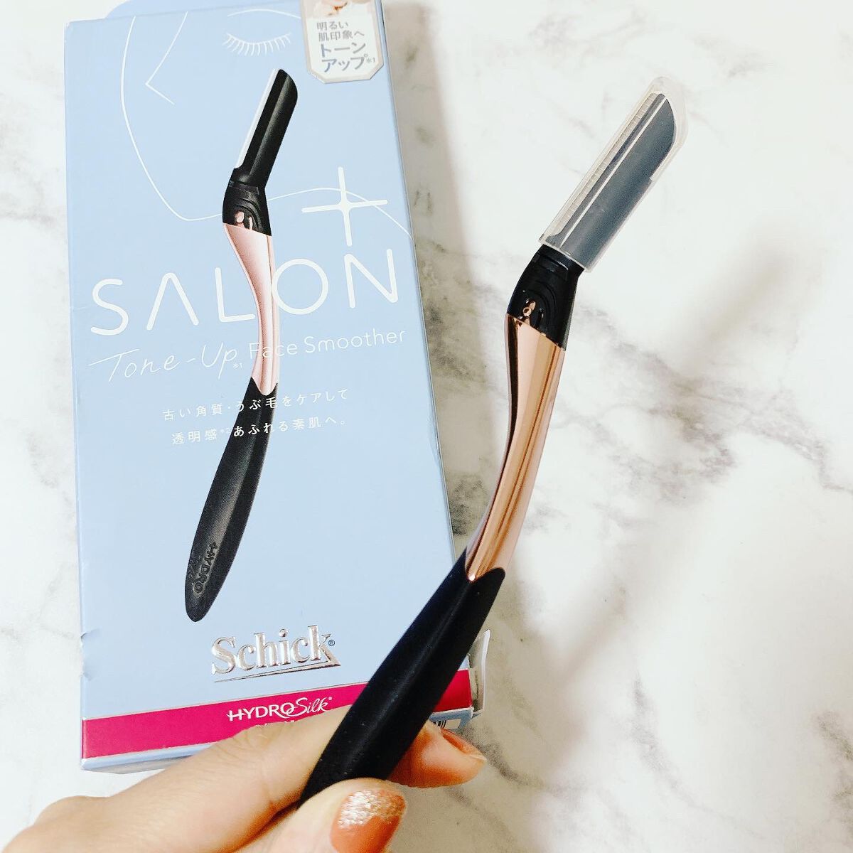 サロンプラス トーンアップ フェイススムーサー ホルダー（刃付き）/サロンプラス/シェーバーを使ったクチコミ（2枚目）