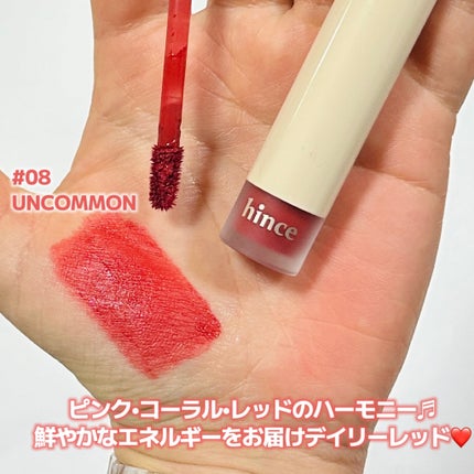 スリムフィットリキッドベルベット/hince/口紅を使ったクチコミ(2枚目)