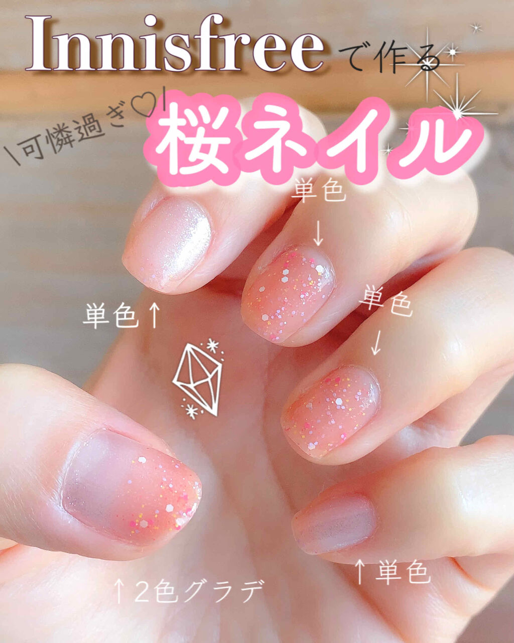 チェリーブロッサム ネイル セット 2020 Jeju Color Picker/innisfree/その他キットセットを使ったクチコミ（1枚目）