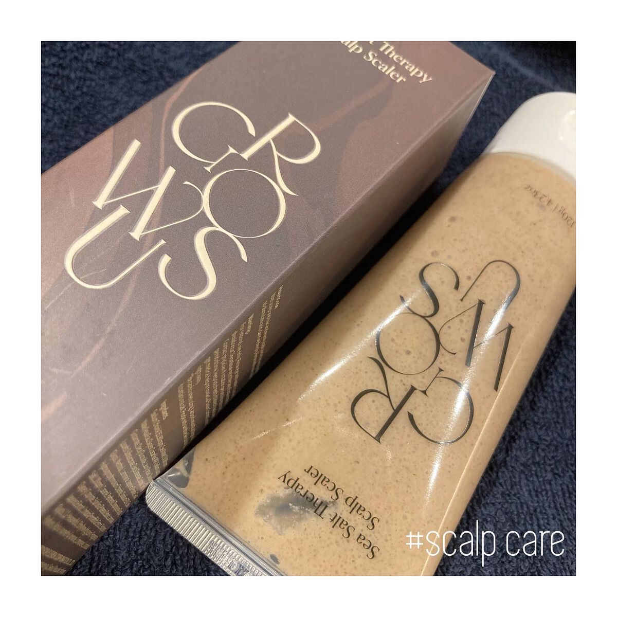 シーソルトセラピースカルプスケーラー/GROWUS/ヘッドスクラブを使ったクチコミ（1枚目）