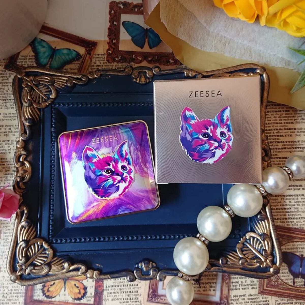 アニマルアイシャドウ(4シェード) 04 ワイルドベリー/ZEESEA/アイシャドウパレットを使ったクチコミ（2枚目）