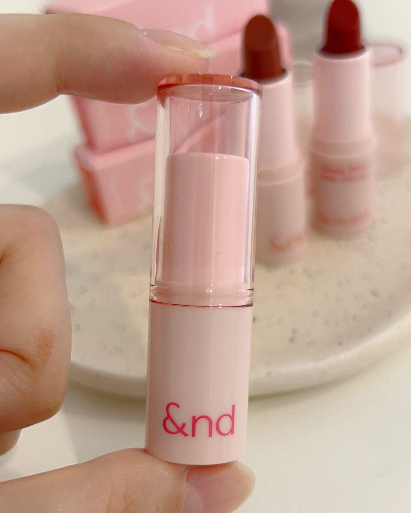 アンドバイロムアンド グラッシーバーム/&nd by rom&nd/口紅を使ったクチコミ(6枚目)