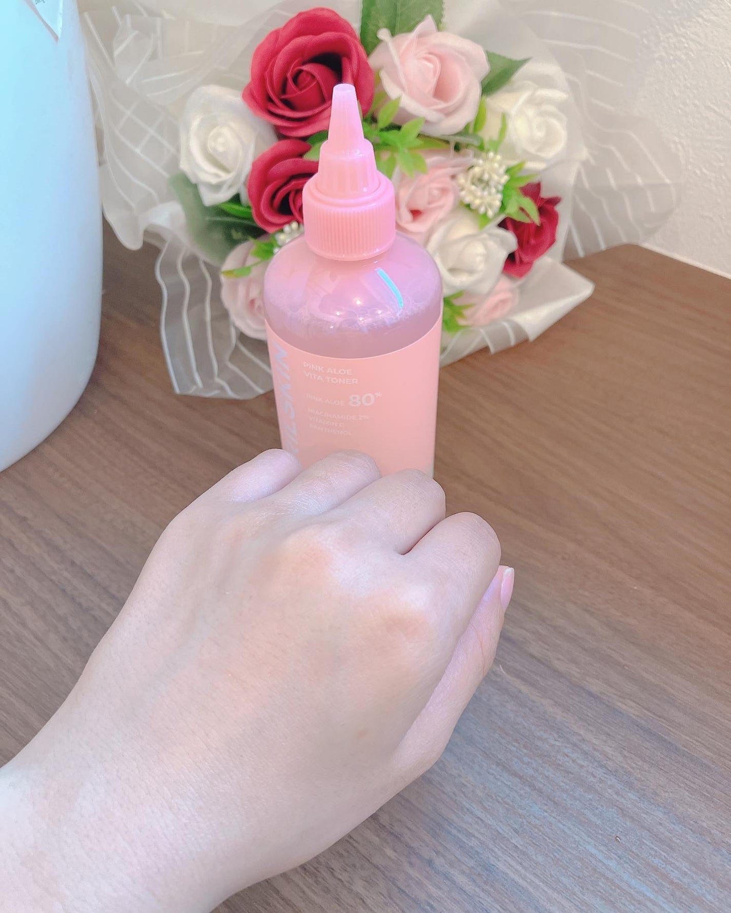 ピンクアロエビタトナー/APRILSKIN/化粧水を使ったクチコミ(4枚目)