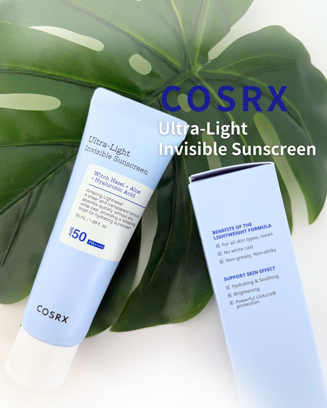 ウルトラライト透明UVクリーム/COSRX/日焼け止めクリームを使ったクチコミ（1枚目）