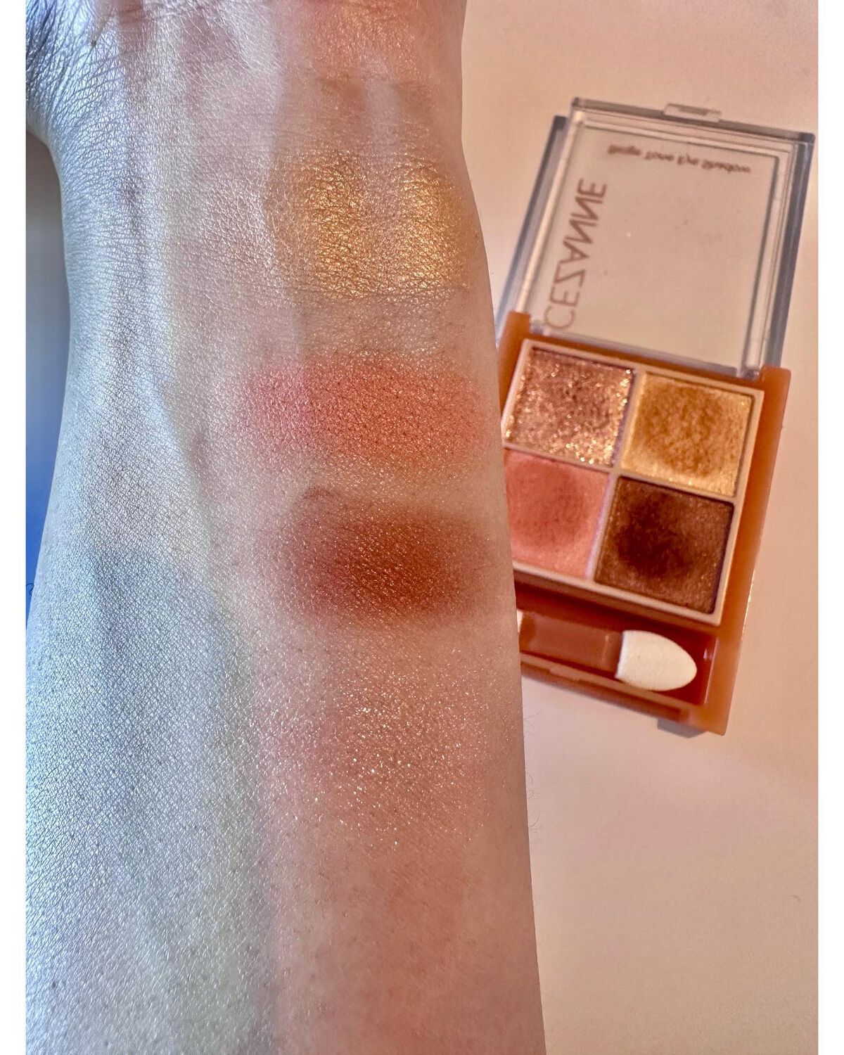 ベージュトーンアイシャドウ/CEZANNE/アイシャドウパレットを使ったクチコミ(3枚目)