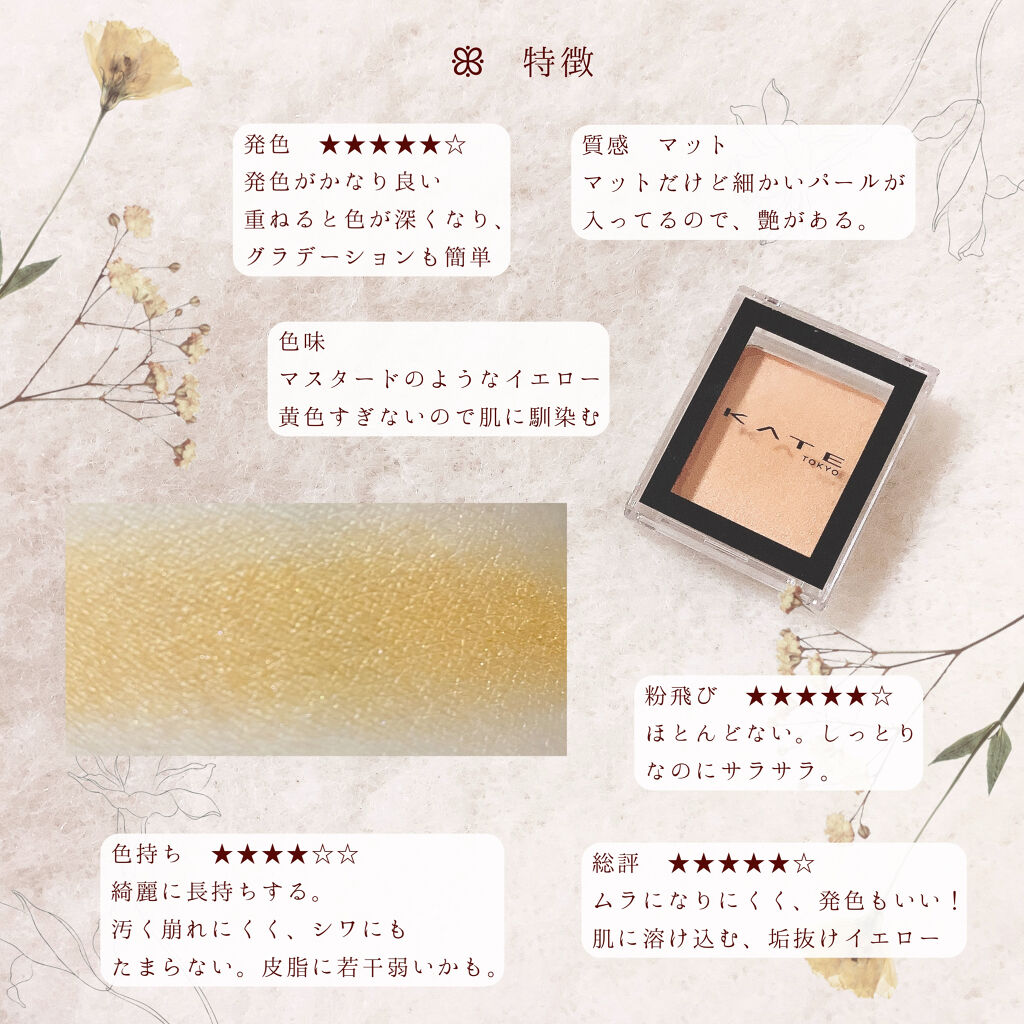 ケイト ザ アイカラー/KATE/単色アイシャドウを使ったクチコミ（2枚目）