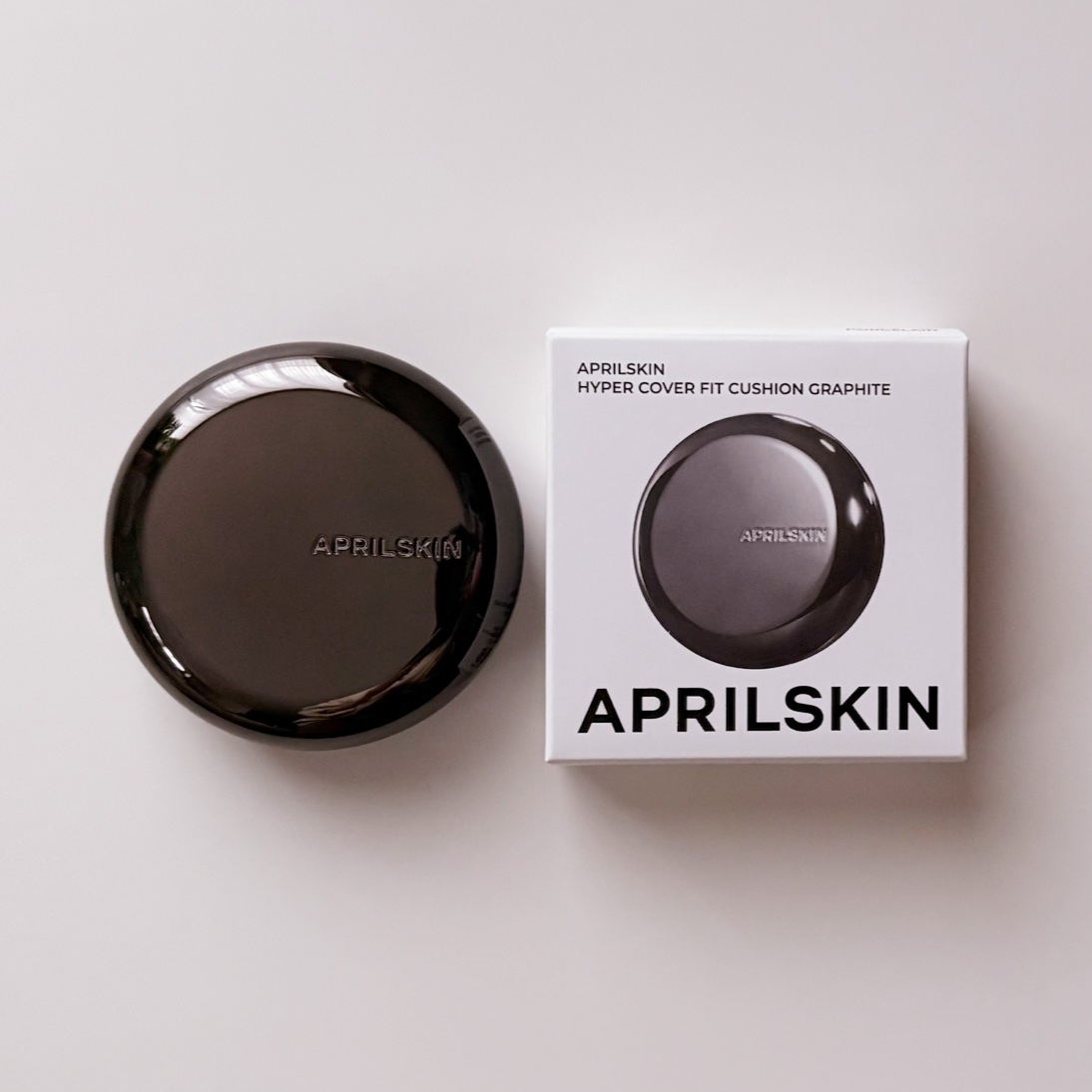 ハイパーカバーフィットクッション  グラファイト/APRILSKIN/クッションファンデーションを使ったクチコミ（1枚目）