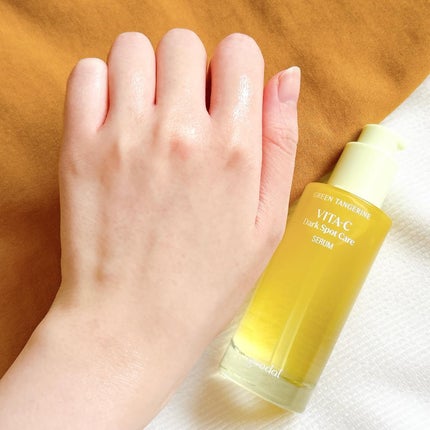 グリーンタンジェリン ビタC ダークスポットケアセラム/goodal/美容液を使ったクチコミ(5枚目)