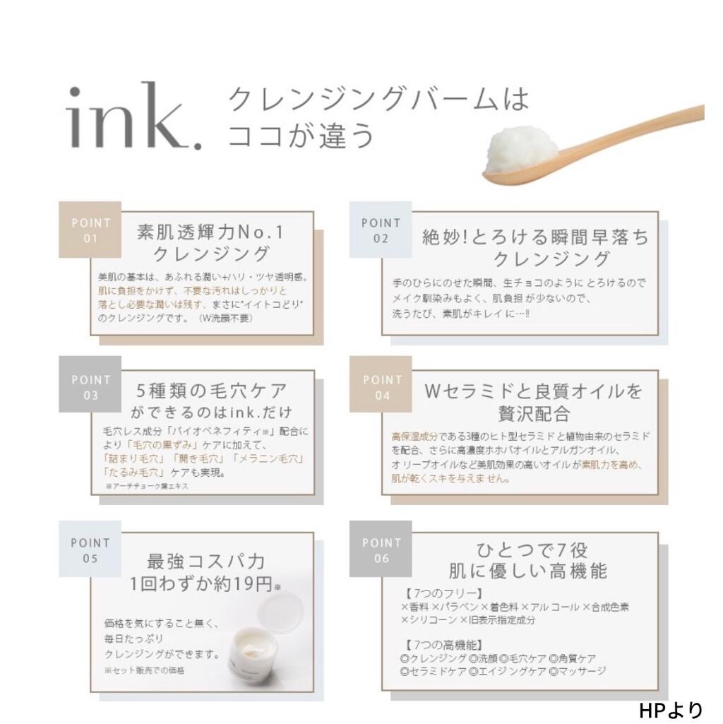 クレンジングバーム/ink./クレンジングバームを使ったクチコミ(4枚目)