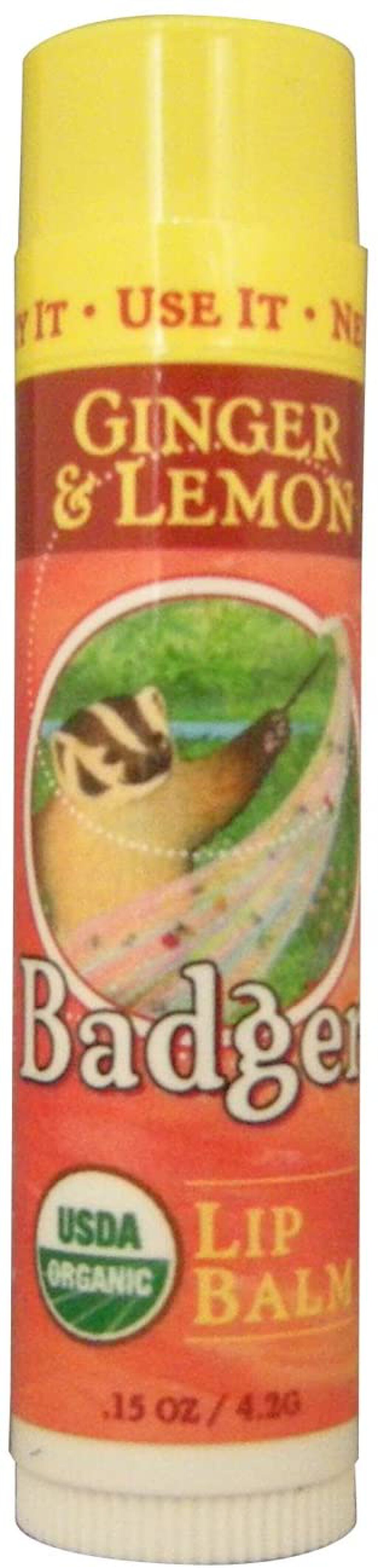 Badger(バジャー) クラシックリップバームスティック(ジンジャー&レモン)