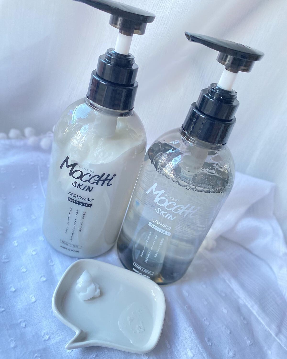 吸着シャンプーM(モイスト) ＆ 吸着トリートメントM(モイスト)/MoccHi SKIN/市販シャンプーを使ったクチコミ（3枚目）