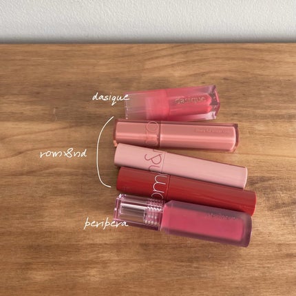 ジューシーラスティングティント/rom&nd/リップティントを使ったクチコミ(4枚目)