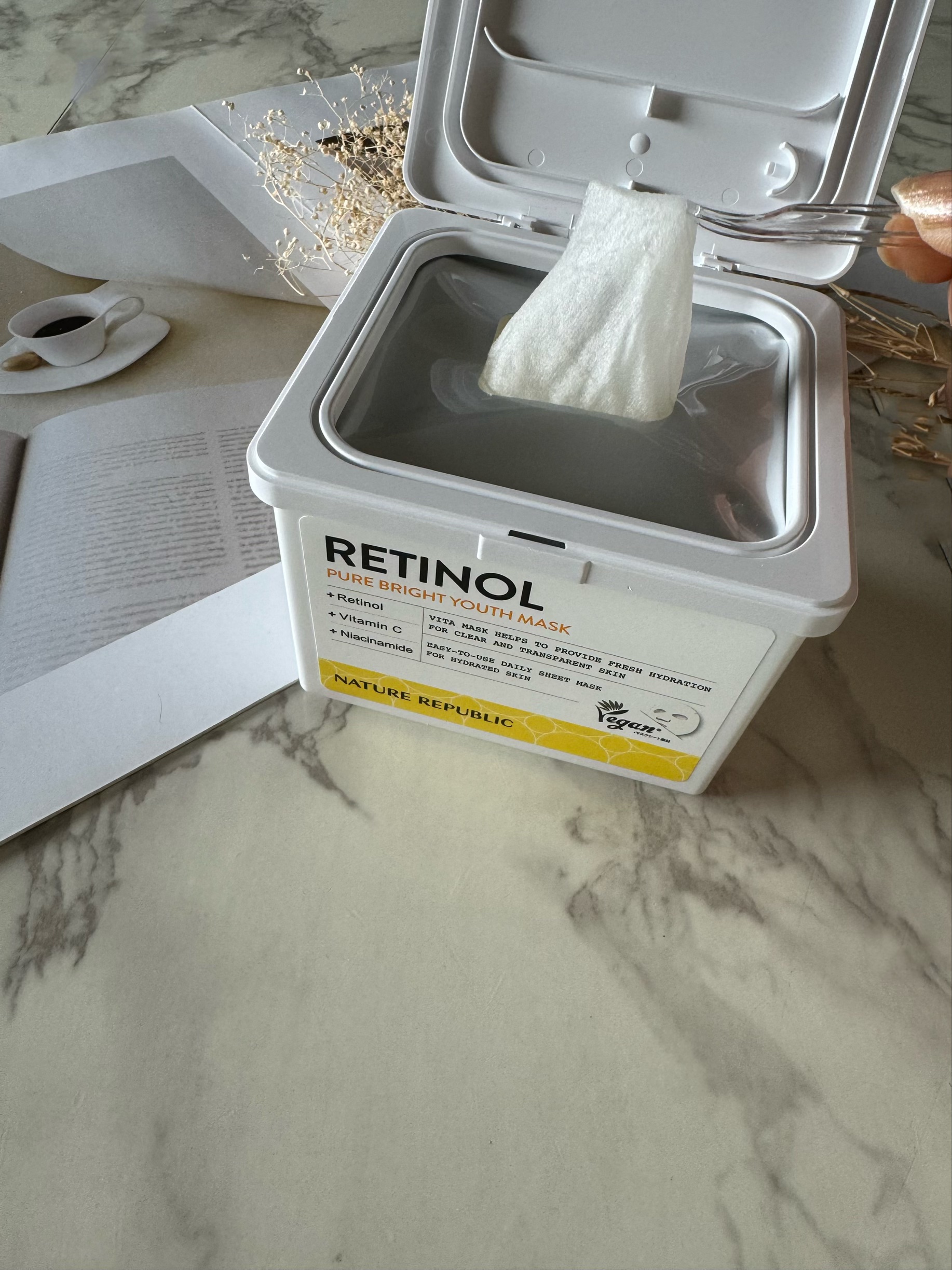 キューブマスク レチノール/ネイチャーリパブリック/シートマスク・パックを使ったクチコミ（2枚目）
