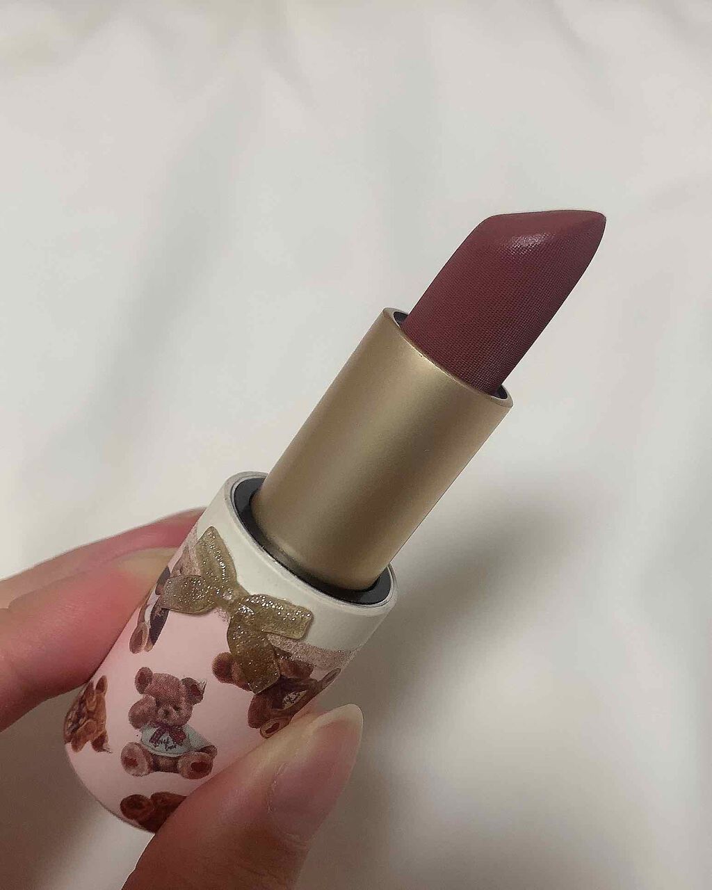 ラブベアリップスティック/FlowerKnows/口紅を使ったクチコミ(2枚目)