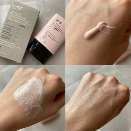 UVプロテクタートーンアップサンスクリーン/belif/日焼け止めクリームを使ったクチコミ(2枚目)