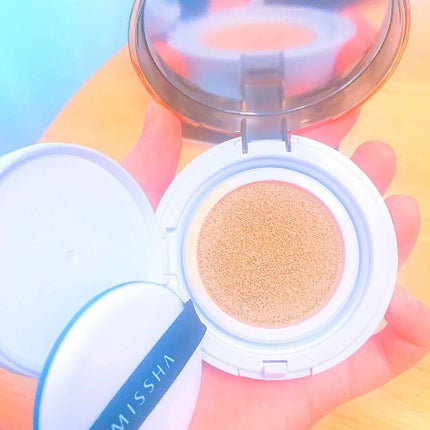 M クッション ファンデーション(モイスチャー)/MISSHA/クッションファンデーションを使ったクチコミ(2枚目)