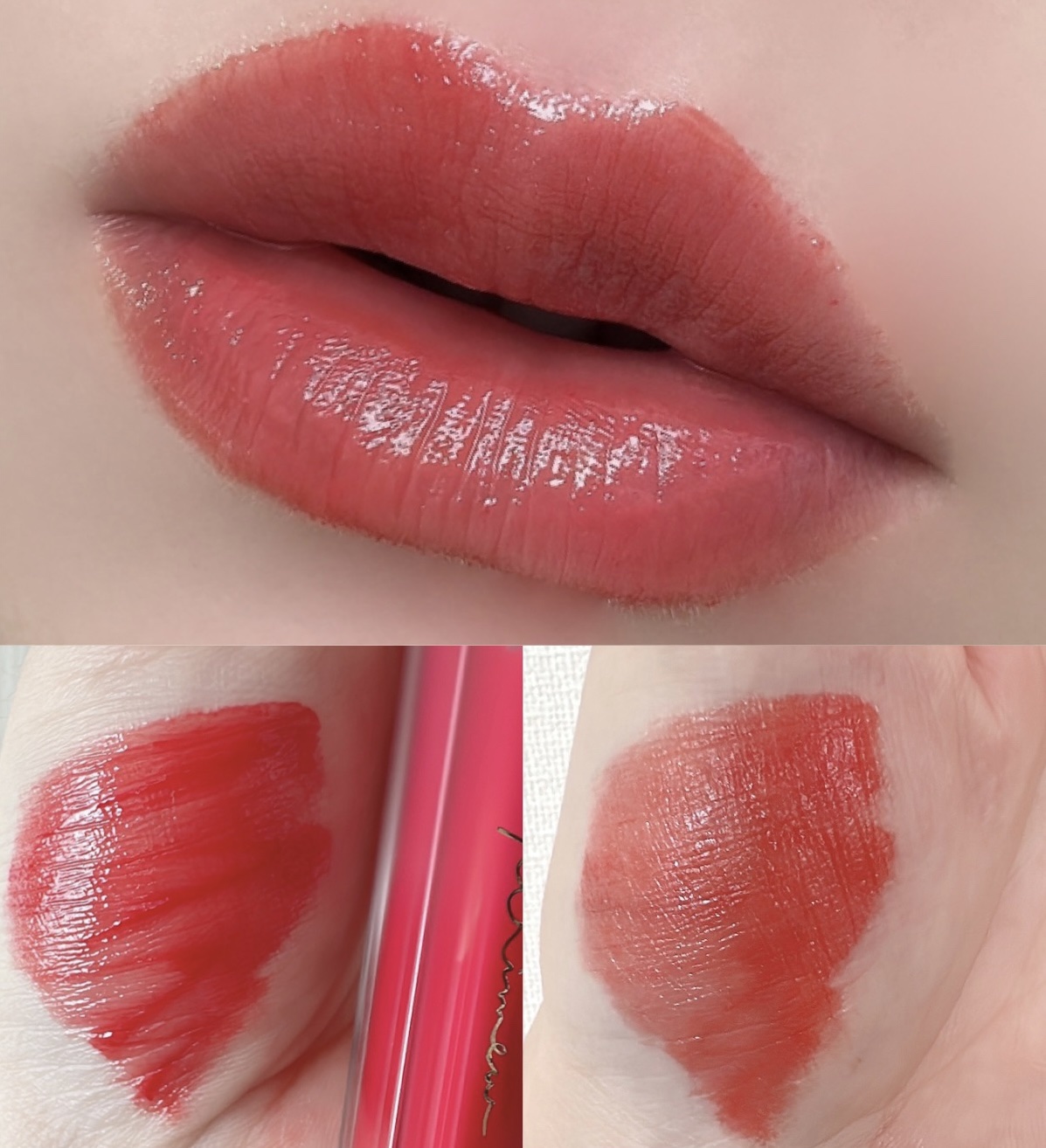 ミューテッドシアーティント 01 パピーレッド/Ririmew/リップティントを使ったクチコミ（3枚目）