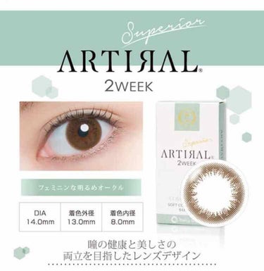 アーティラル スペリア 2week オークル/ARTIRAL/２週間（２WEEKS）カラコンを使ったクチコミ（1枚目）