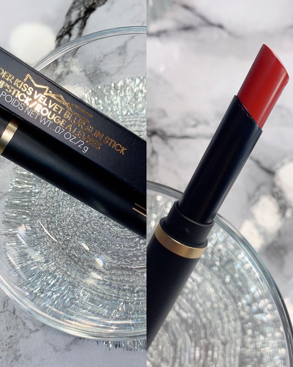 パウダー キス ベルベット ブラー スリム リップスティック/M・A・C/口紅を使ったクチコミ（3枚目）