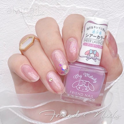 サンリオネイル/DAISO/マニキュアを使ったクチコミ(1枚目)