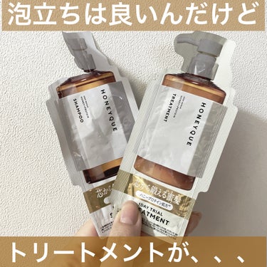 ハニークディープリペア シャンプー モイスト／ヘアトリートメント モイストトライアル 各10ml

LIPSショッピングのおまけでいただいたもの。

シャンプーは３回、トリートメントは２回使いました。
